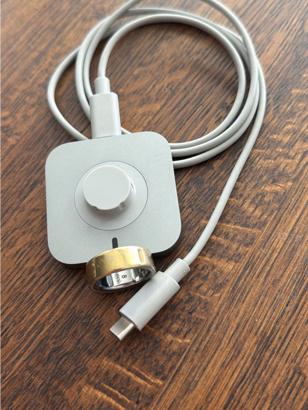 Oura Ring Gold size 8 with charger